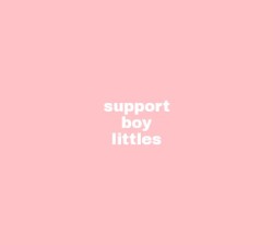 learning-little:  littlepinkstuff:  Support ALL littles!   Support