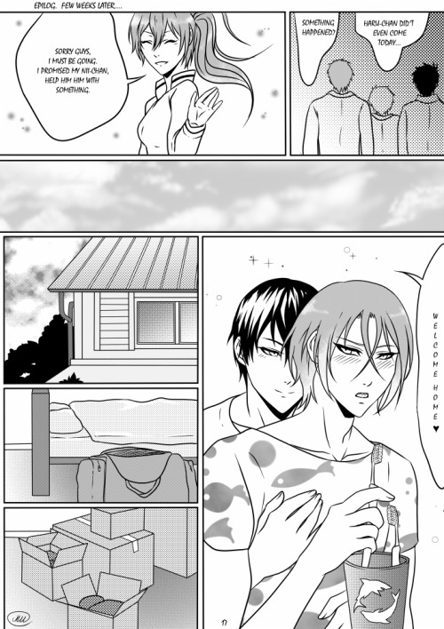6night-walking9:  HaruRin doujin part 3 (pages12-17). Part 1 http://6night-walking9.tumblr.com/post/97137740870/my-doujin-part-1-pages-1-5-also-on-pixiv Part 2 http://6night-walking9.tumblr.com/post/97138097800/harurin-doujin-part-2-pages-6-11-part  PartÂ