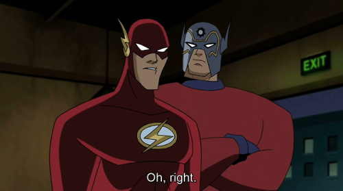 raybucho:okay, so what happens DIRECTLY before this bit of dialogue needs needs NEEDS to be talked about.This entire episode is all about Batman and Orion shitting all over how The Flash does things and how flippant and aloof he is and so they all go