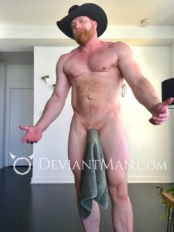 deviantmancom:Hey boy, come grab Daddy’s towel.  http://www.DeviantMan.com