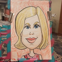 Caricatures from an event a while back Ink and artstix on paper