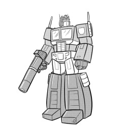 mattmanpizzaparty:  #marchofrobots Day one! My robot dad, Optimus