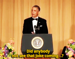 brute-reason:  wordplaying:  sandandglass:  Obamaâ€™s one-liners during his speech at the White House Correspondents Dinner.Â   Itâ€™s like weâ€™re trapped in a Taylor Swift album. Nobody can love him more than me. Come at me.Â   Holy shit, the first