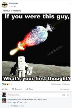 Why would NASA fake this explosion? What is your first thought?And