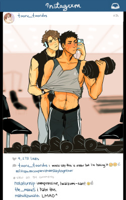 commandereyebrows:  i imagined iwaoi as one of those instagram