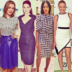 csiriano:  Spotted this week in Siriano: Alyssa Milano, Debra