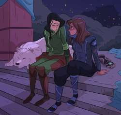 pichikui: Commission for @cell151 for their korrasami fic The