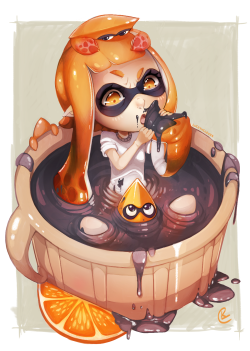 luckyxclover:Splatoon fan art.(I need to train more my perspective