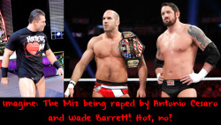 wwewrestlingsexconfessions:  Imagine: The Miz being raped by