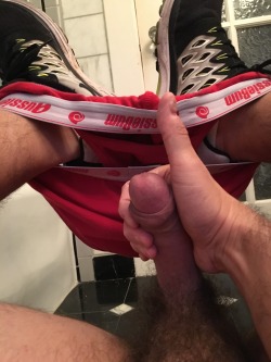 gayswithiphones:  Undies around ankles 