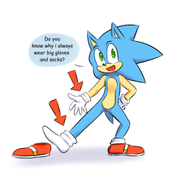 sparkydbnsfw:  Sonic’s secret xD I always wanted to know why