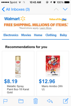 smash4player:  Walmart’s recommendation for those who didn’t