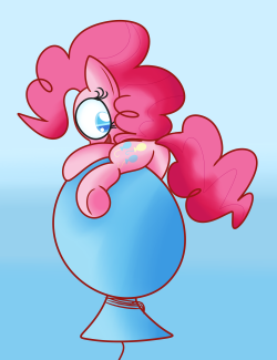 dr-halls-secret-laboratory:  Pink pony on a balloon.   <3