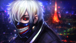 Kaneki Ken (Tokyo Ghoul) by AyyaSap