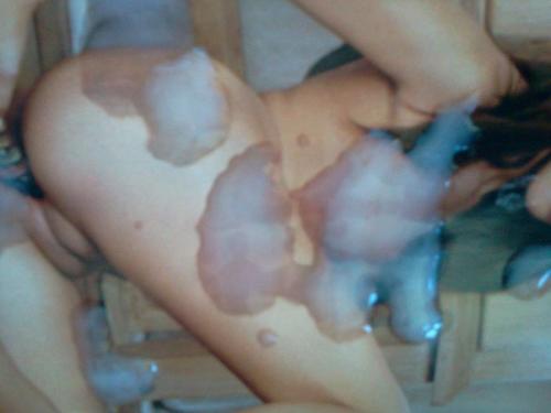 masturbatingonpics:  My mate Dave Patterson spunking to a slut in a magazine. He’s davep_1965 on yahoo 