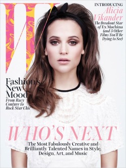fashionasphoto:  “Introducing Alicia” W Magazine