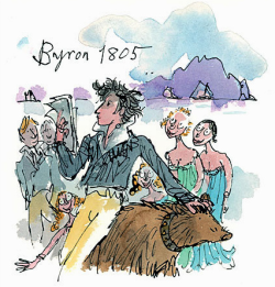 sclez:  kommasutra:  Whilst a student at Cambridge, Byron was