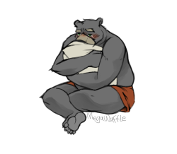 johnny-and-stuff-deactivated201:  hugging a pillow - by MegaWaffle