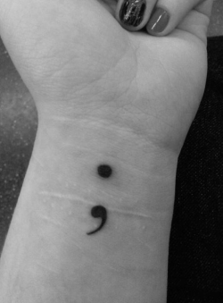 silentsirenity:  flaawed:  imso-done:   A semicolon is used when