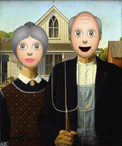 the-absolute-best-posts:  emojinalart: American Gothic - Grant