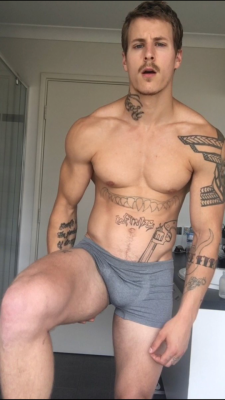 davidqueensland:  Alex Nysten - hot guy but terrible tattoos