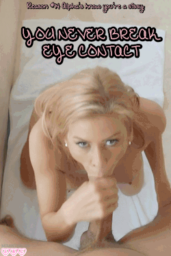 You never break eye contact with a cock in your mouth, do you