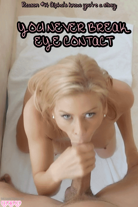 You never break eye contact with a cock in your mouth, do you bitch? You ache to see the face that your master is making, hoping he is enjoying it almost as much as you are…