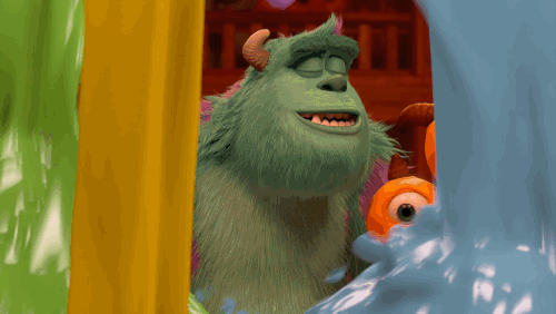 thesassylorax:  tumbleupondisney:  a-potential-memory:  Monsters University (2013) - Pixar Animation Studios  THE PAINT LOOKS SO REAL.  Paint falling, and then landing on fur would have scared the bejesus out of these animators when this scene was first