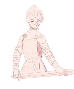 galaxyboysart:  Pearl knight?? Pearl knight 