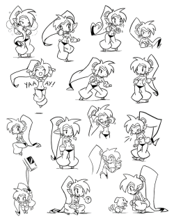 evanwhosjusthere:  Concept art of Shantae from Shantae: Half-Genie