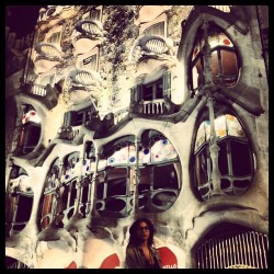 All the Gaudi buildings look like super future underwater palaces.