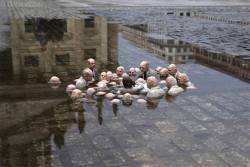 jessehimself:  This sculpture by Issac Cordal in Berlin is called