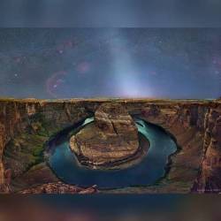 A Zodiacal Sky over Horseshoe Bend #nasa #apod #zodiacallight