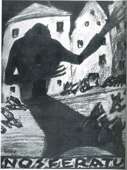 Original promotional art for Nosferatu by Albin Grau, 1922. Nudes