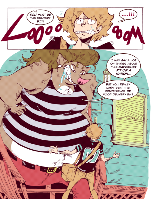 feistydelights:  So a comic idea that I had originally planned for 4/20 last month is getting released today on 5/20 hahahaha. The whole “weed = munchies” gag for a vore-themed blog seemed just too good to pass up. I was trying to go for