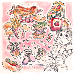oelm:  amethyst and steven are big food fans!  testing out some