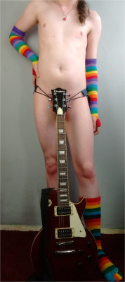 What’s the point of owning guitars if you can’t pose nude