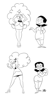 icarocruzart:  Some sketches of the women of Townsville. 