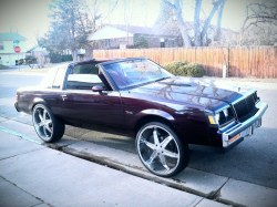 blvckluxury:  84 Buick Grand National on 26s 