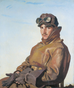 Sir William Orpen - An Airman: Lieut R T C Hoidge, MC