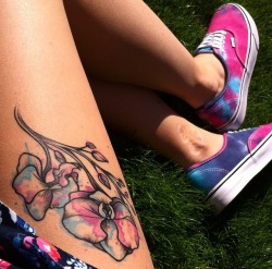 1337tattoos:  My first tattoo with matching shoes! submitted