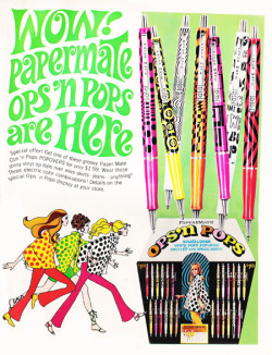 Paper Mate Ops'n Pops ballpoint pen, June 1968Special offer!