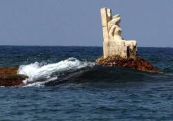ancientorigins:Statue of queen Zenobia in the middle of the Mediterranean