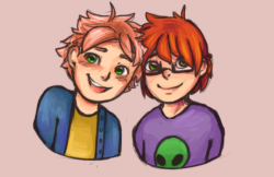 stardewimagines:  magicallyclueless:  i wanted to draw the bros