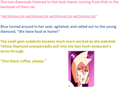 badficniverse:From the fanfic “Pink Diamond gets shattered”