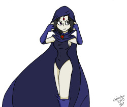 I’ve noticed Raven from Teen Titans is pretty popular on Tumblr,