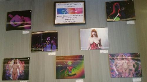 Some of our lenticular arts on display at Passional Boutique on South St!
