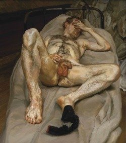 paul-et-andre:  Lucian Freud - Naked man on a bed 