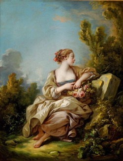 labellefilleart:  The Little Gardener, Francois Boucher 