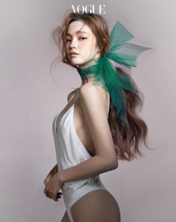 koreanmodel:  Han Eu Ddeum by Cha Hye Gyung for Vogue Korea April